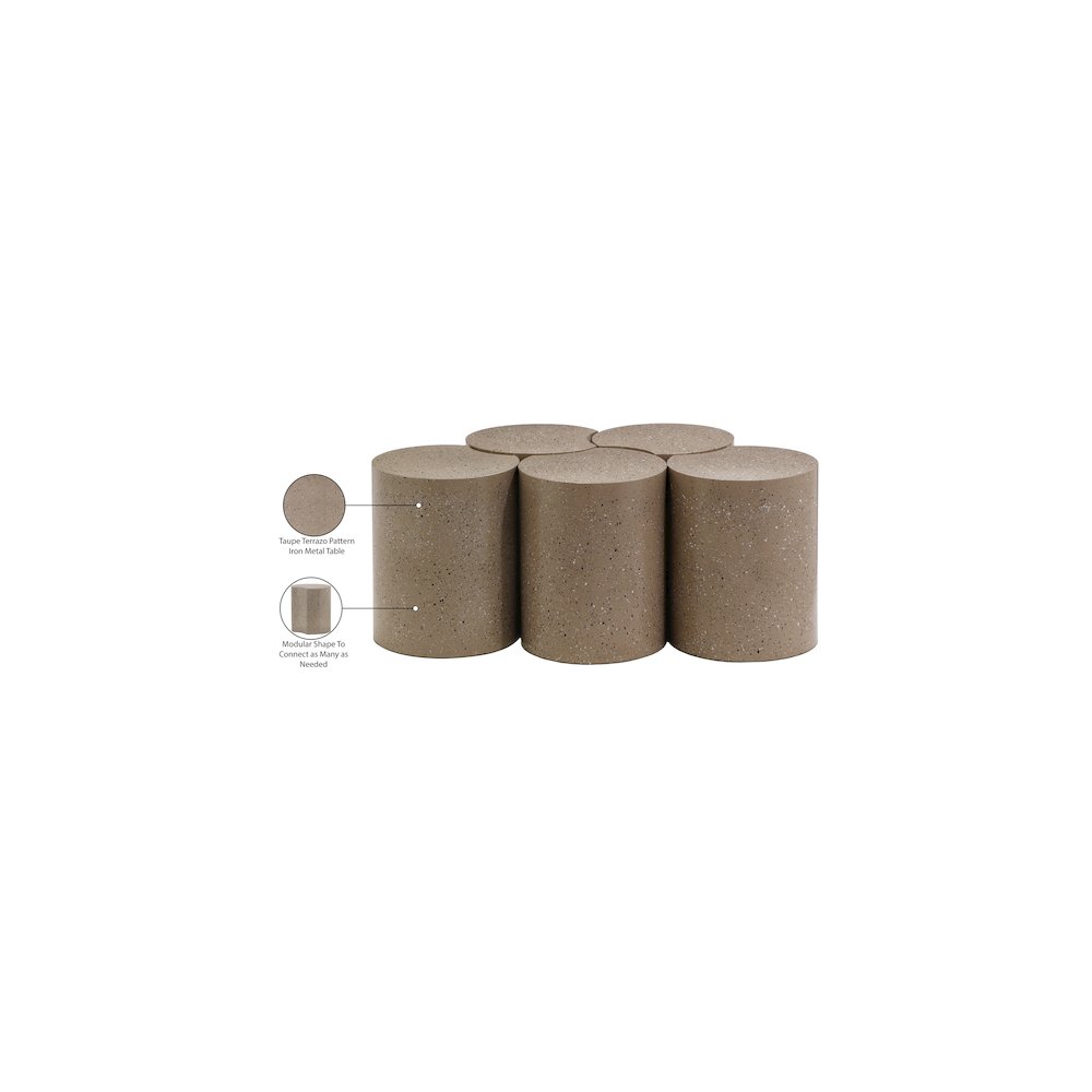 Dimple Taupe Coffee Table