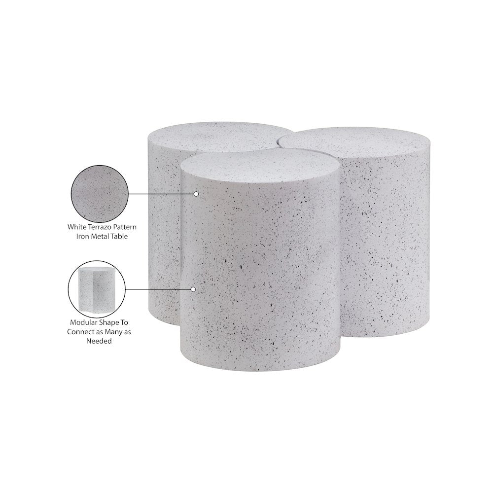 Dimple White Coffee Table