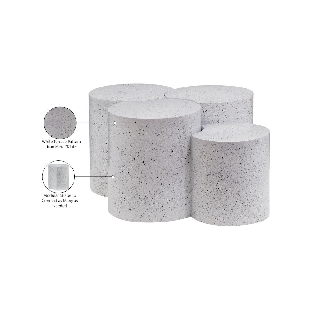 Dimple White Coffee Table