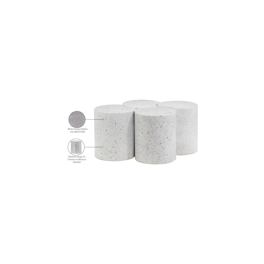 Dimple White Coffee Table