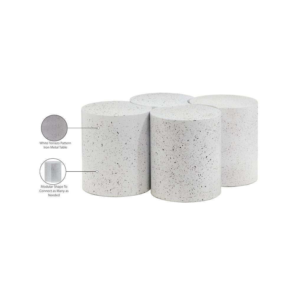 Dimple White Coffee Table
