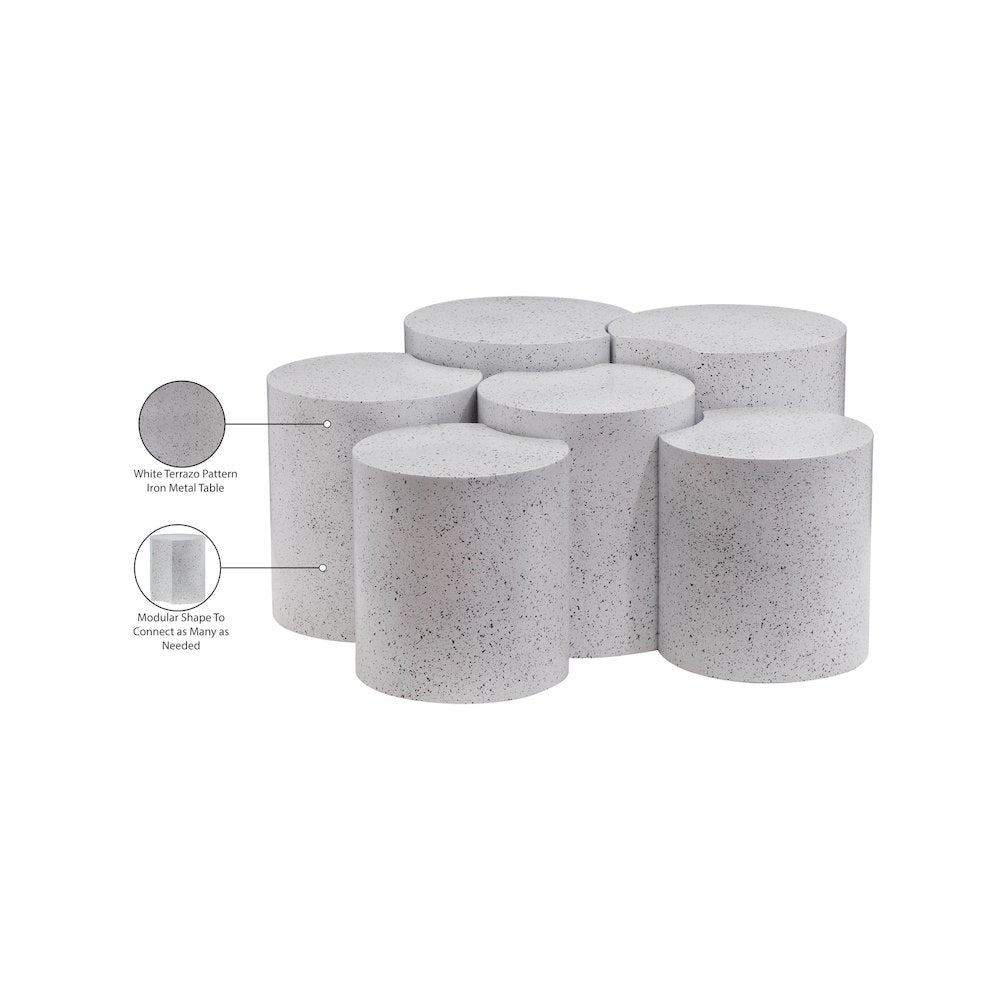 Dimple White Coffee Table