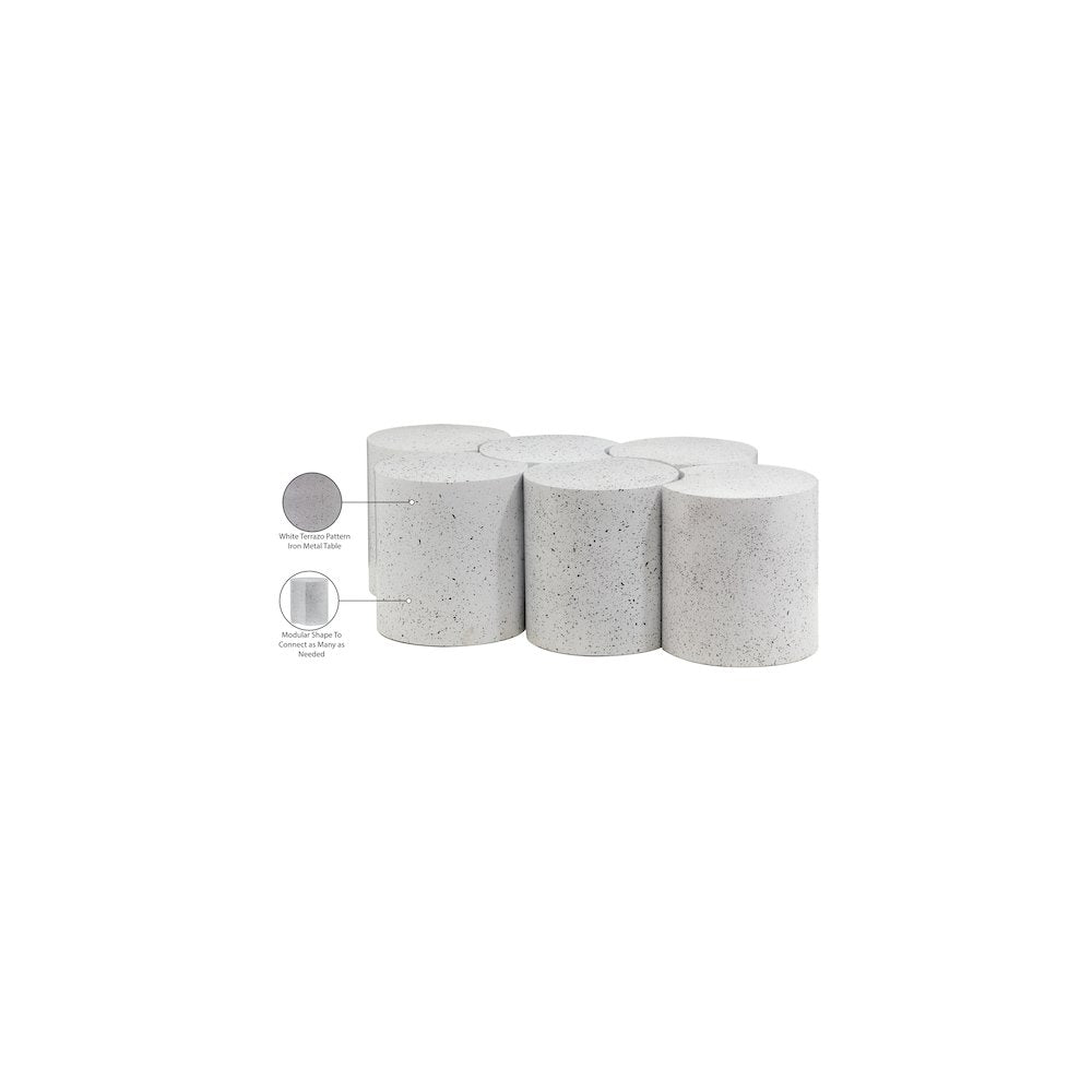 Dimple White Coffee Table