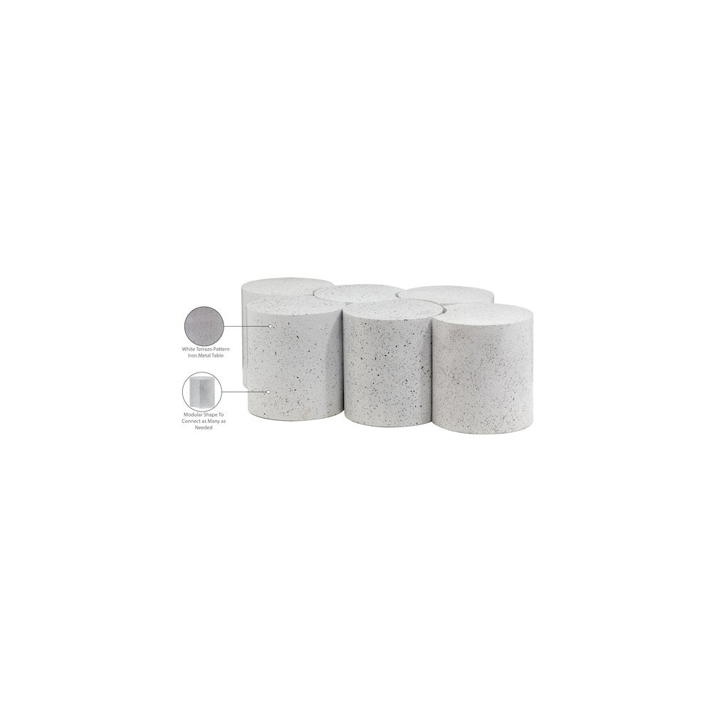 Dimple White Coffee Table