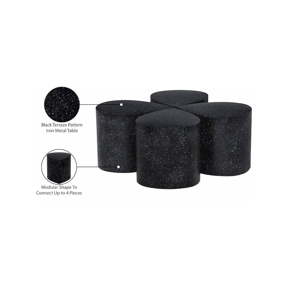 Petal Black Coffee Table