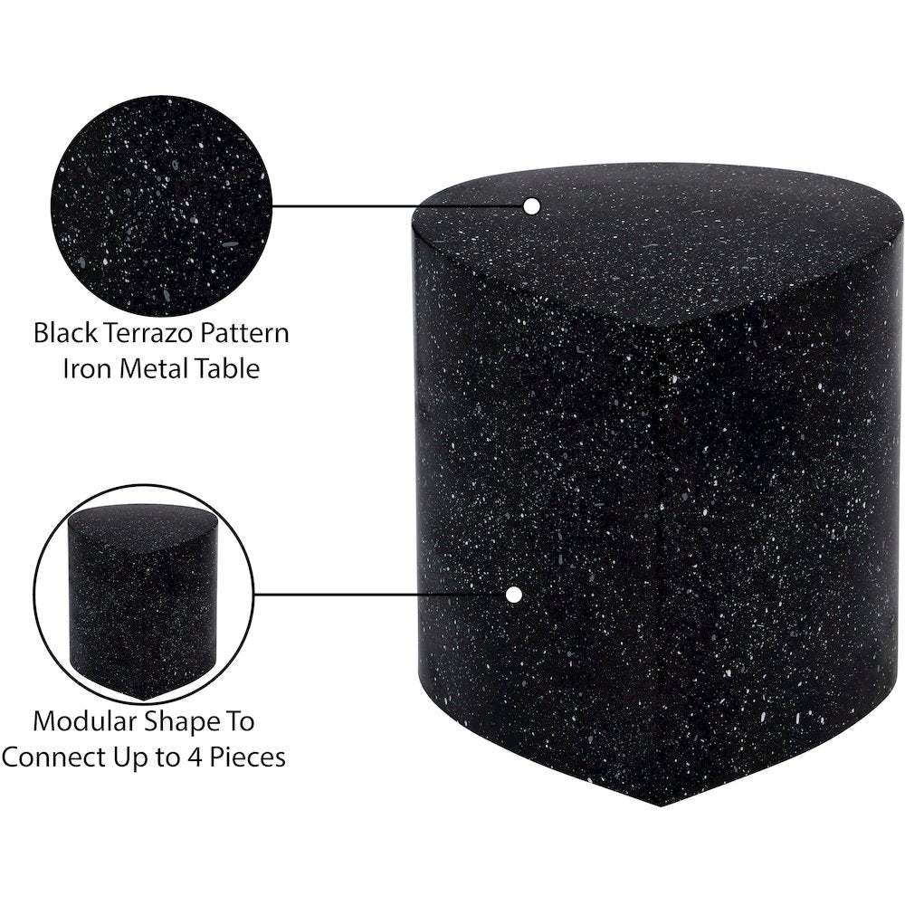 Petal Black Coffee Table