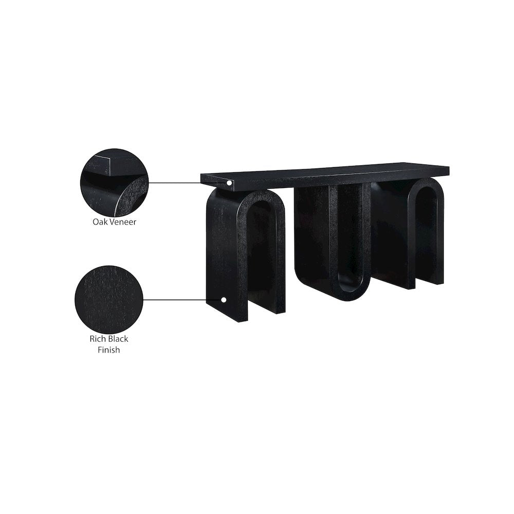Westbourne Black Console Table