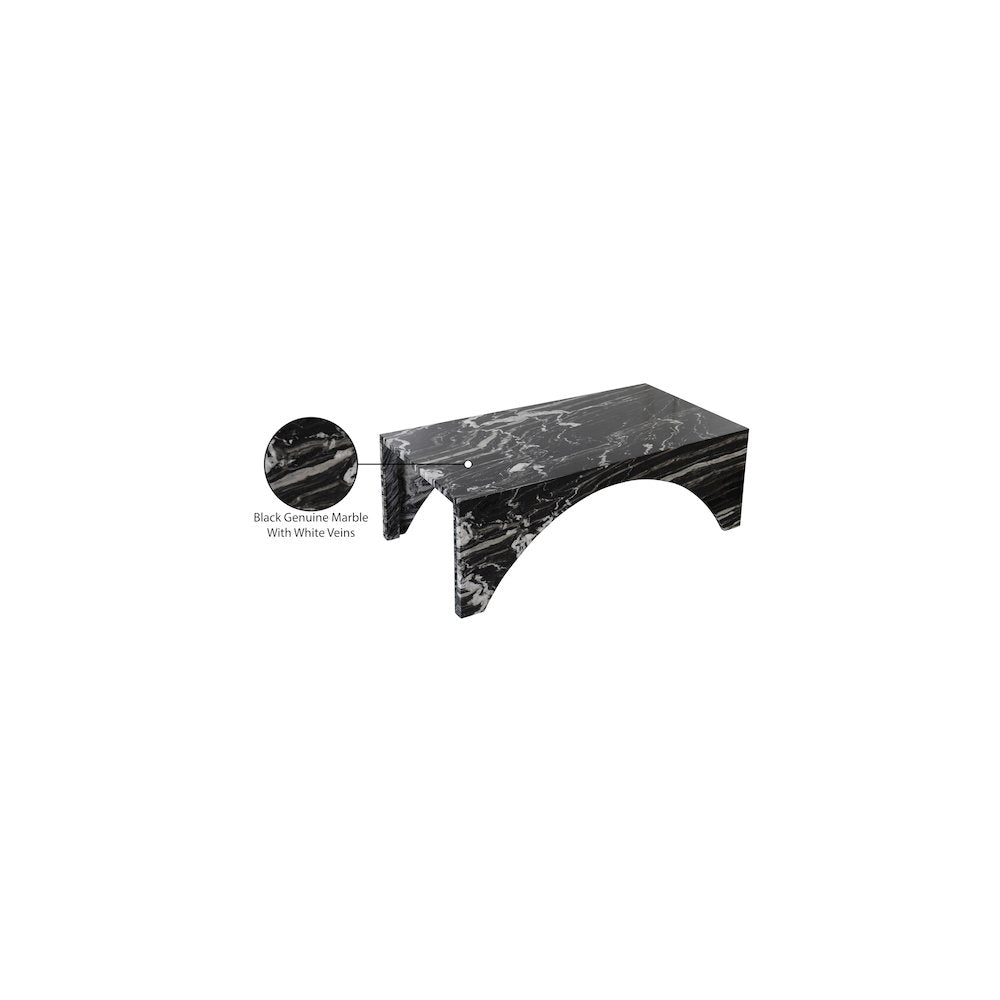 Palermo Black Marble Coffee Table