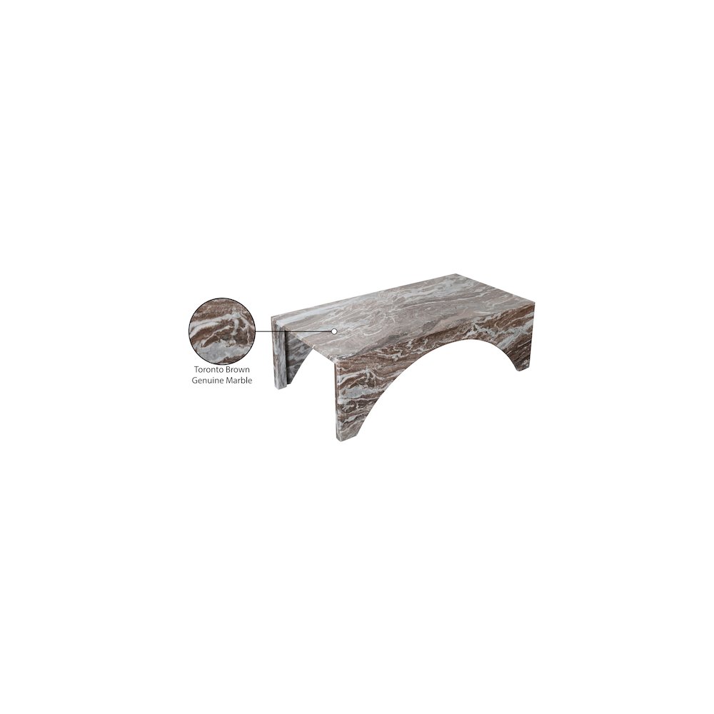 Palermo Brown Marble Coffee Table