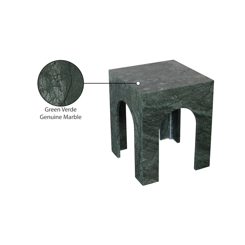 Palermo Green Marble End Table