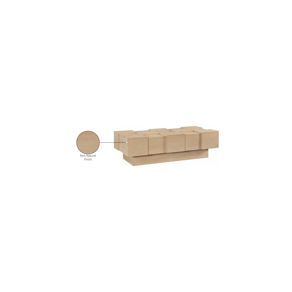 Anzio Natural Oak Veneer Coffee Table