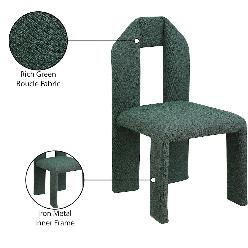 Bennett Green Boucle Fabric Dining Chair, Set of 2