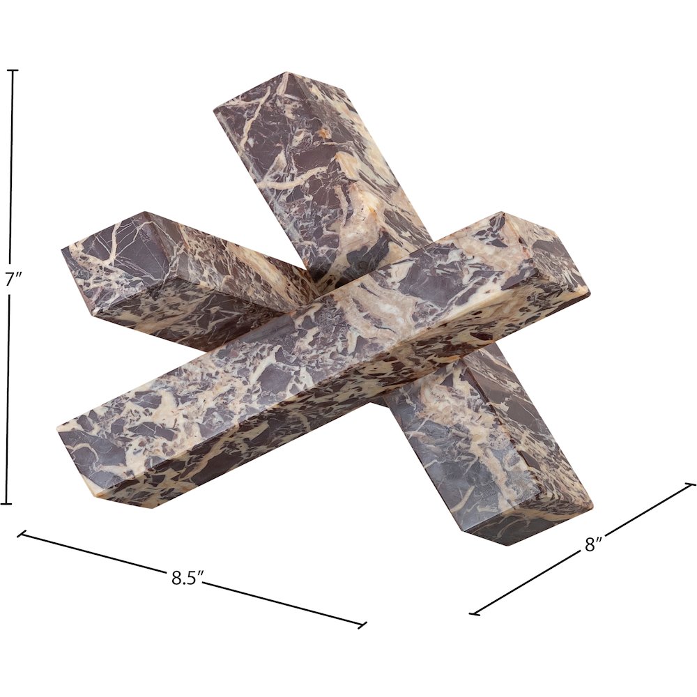 Stix Cherry Marble Decorative Object