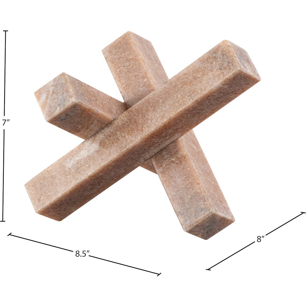 Stix Pink Marble Decorative Object