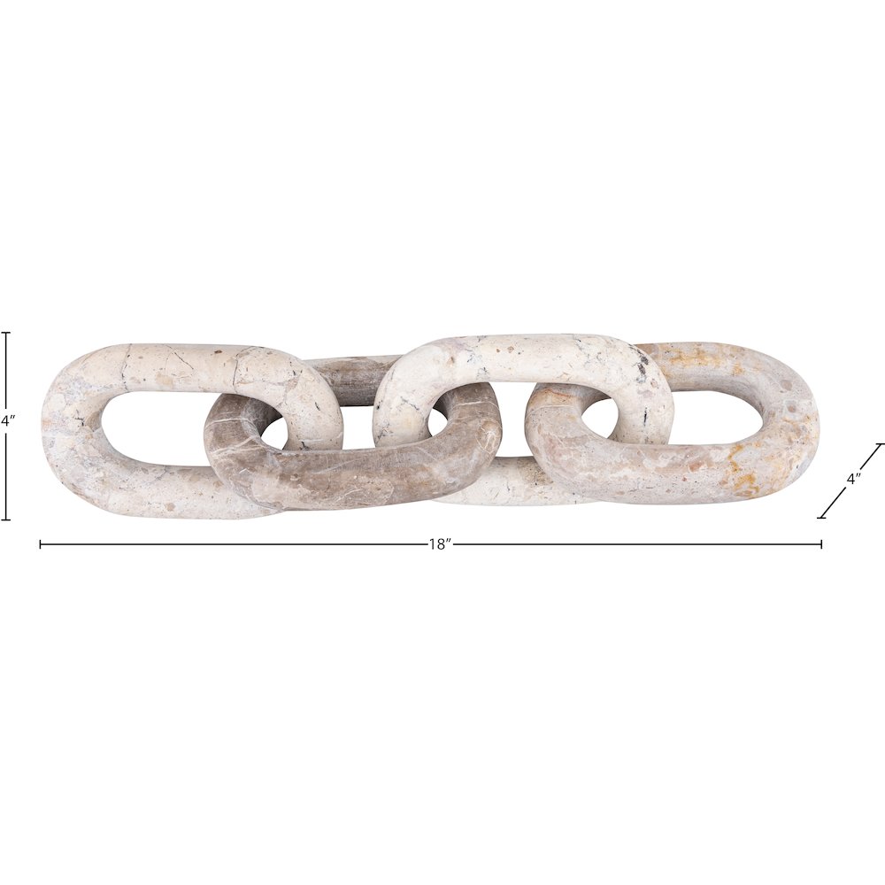 Lynx Beige Marble Decorative Chain Links