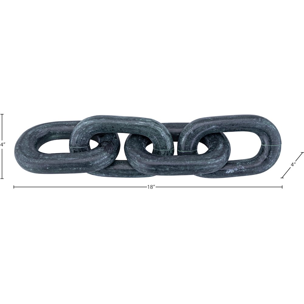 Lynx Green Marble Decorative Chain Links
