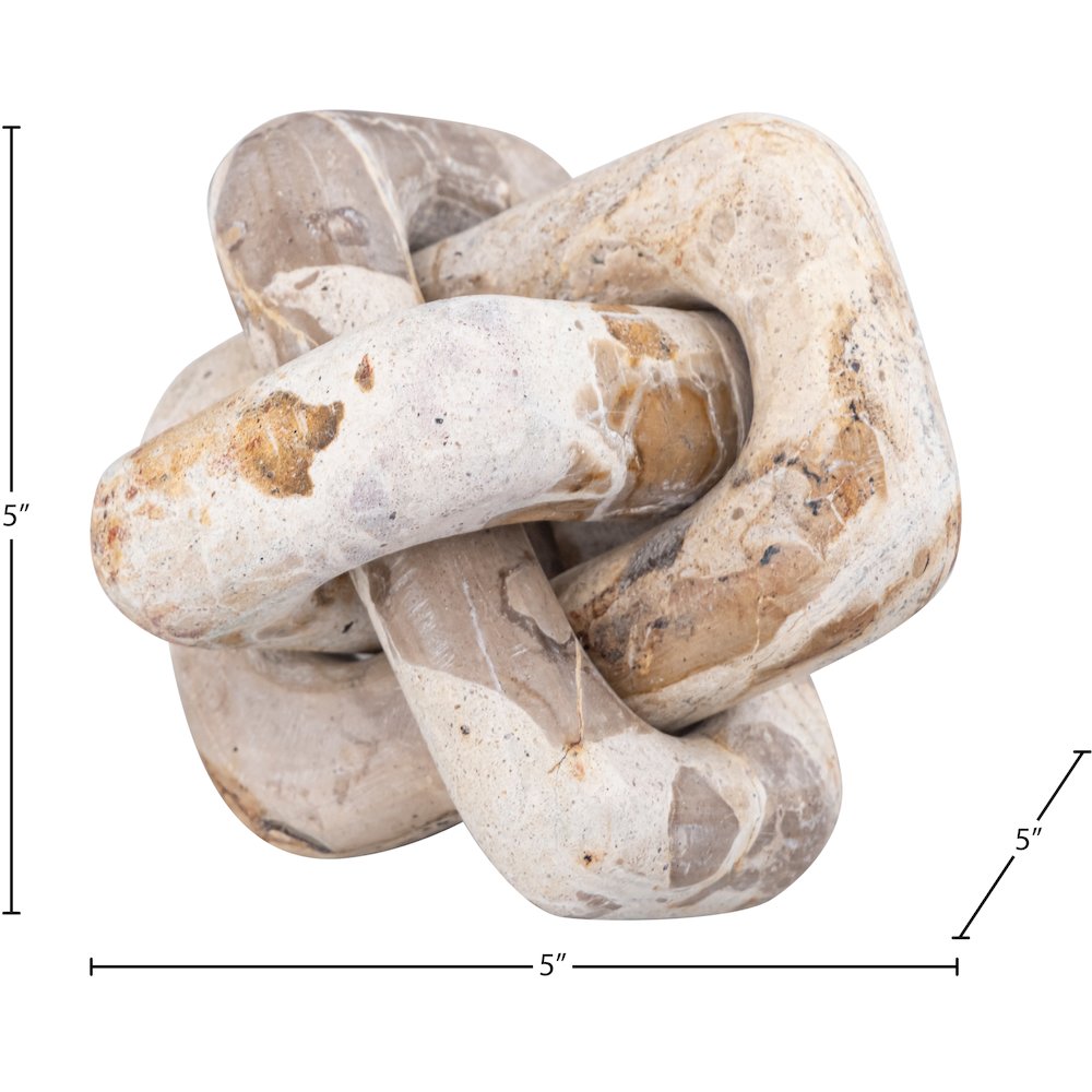 Bond Beige Marble Decorative Knot