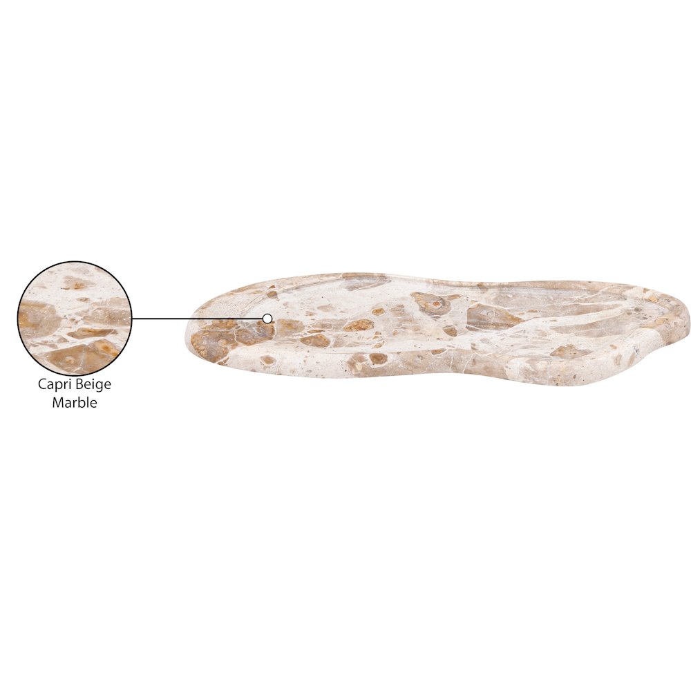 Arezzo Beige Marble Tray