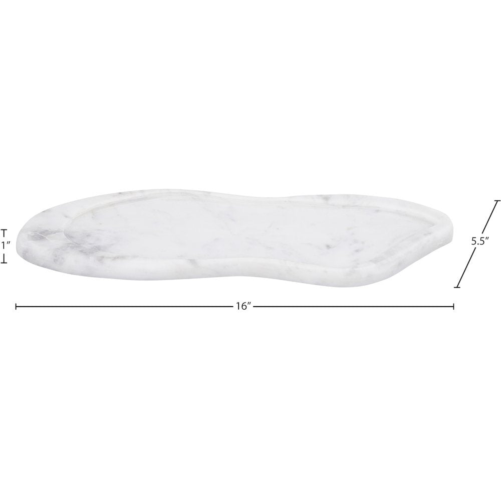 Arezzo White Marble Tray