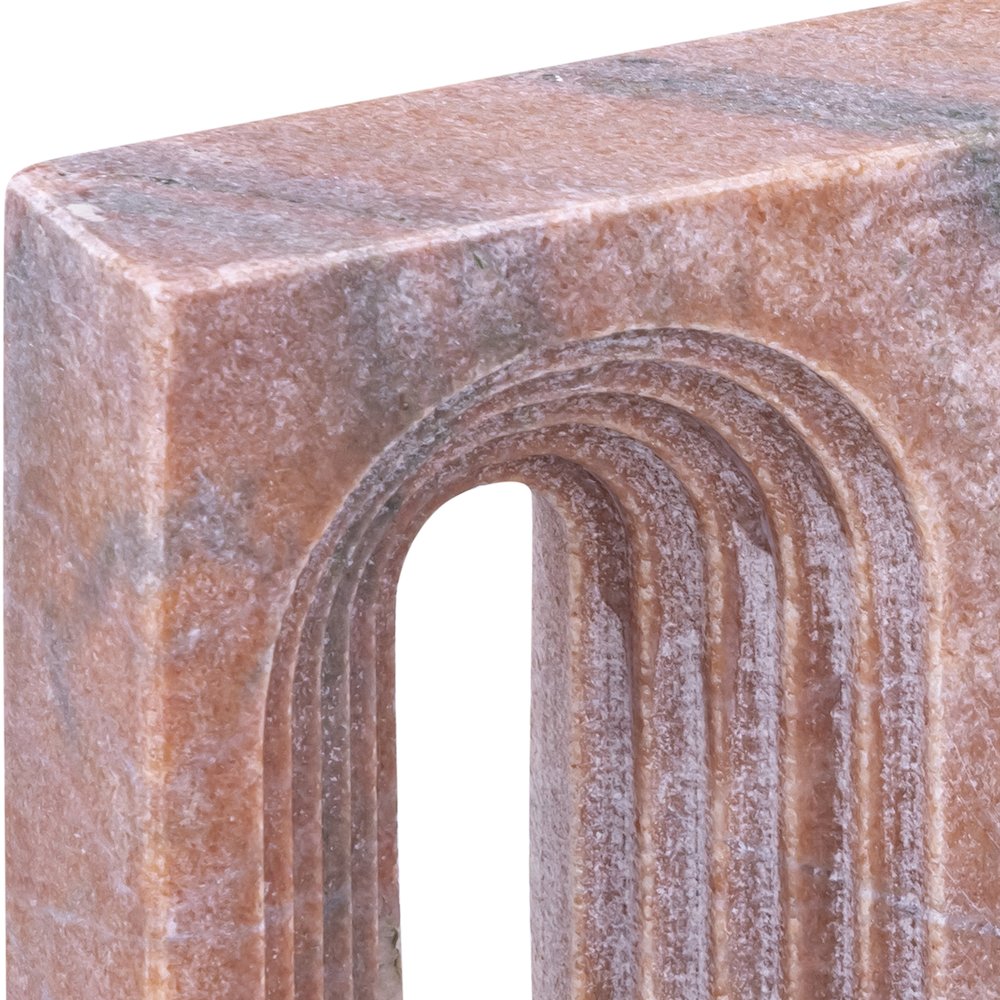 Curva Pink Marble Decorative Object