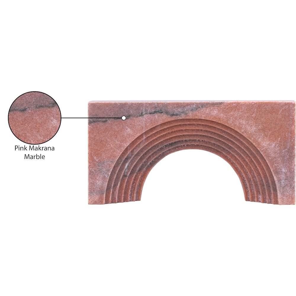 Cambre Pink Marble Decorative Object