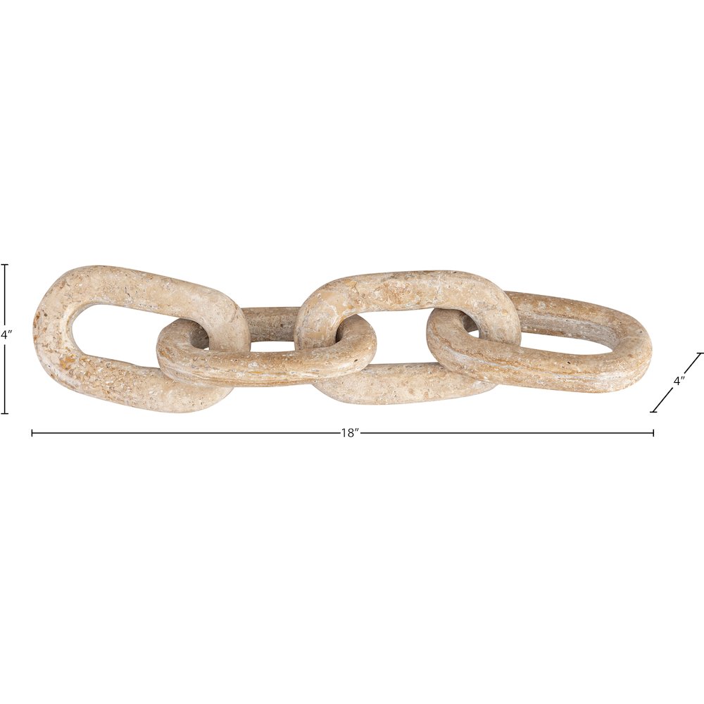 Lynx Beige Travertine Decorative Chain Links