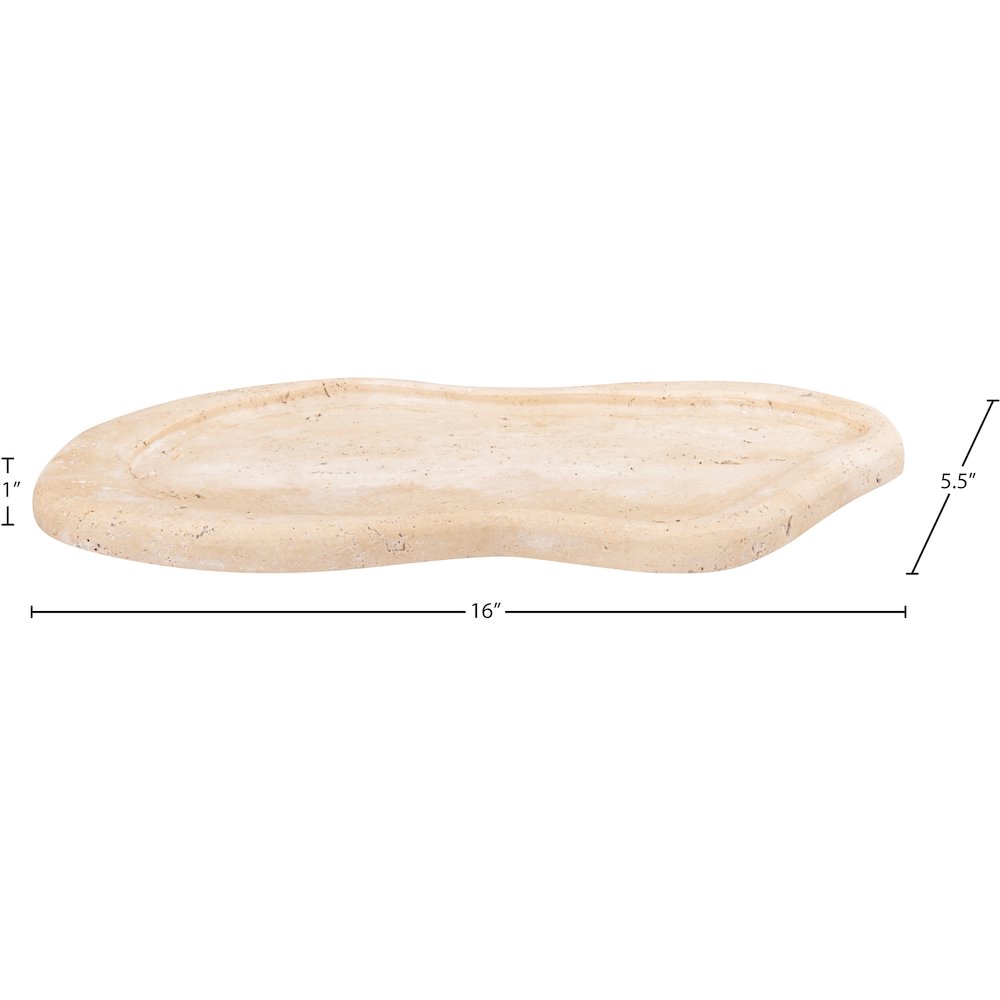 Arezzo Beige Travertine Tray