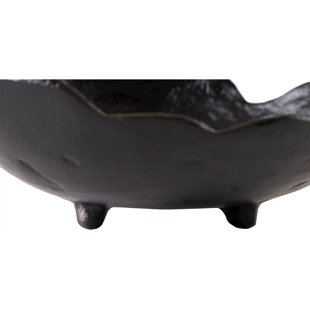 Calyx Black Aluminum Decorative Bowl