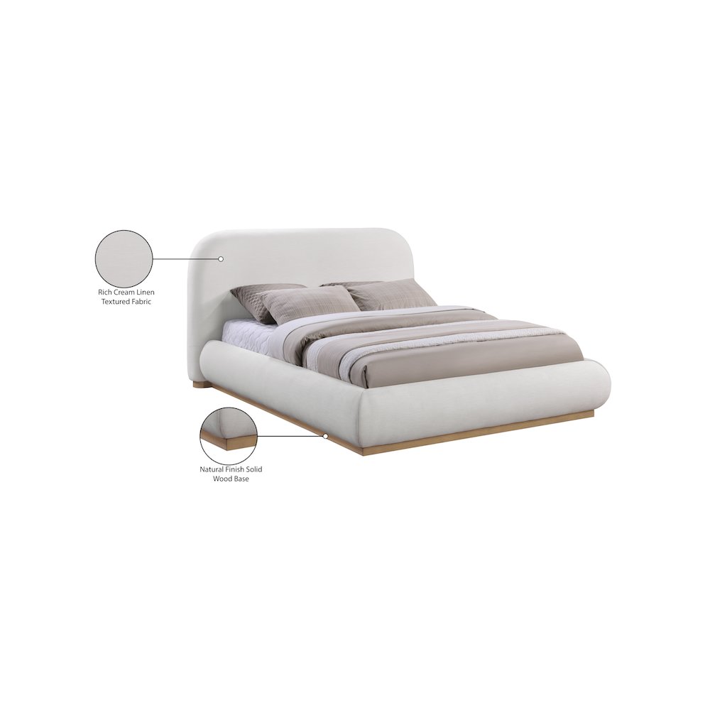 Vaughn Cream King Bed
