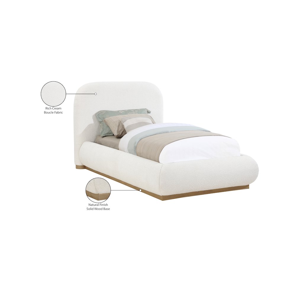 Vaughn Cream Twin Bed