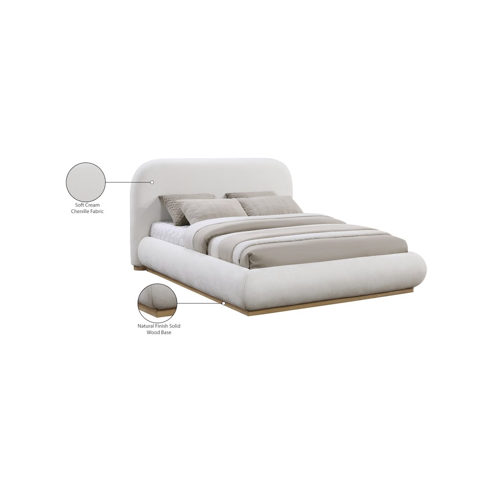 Vaughn Cream Queen Bed