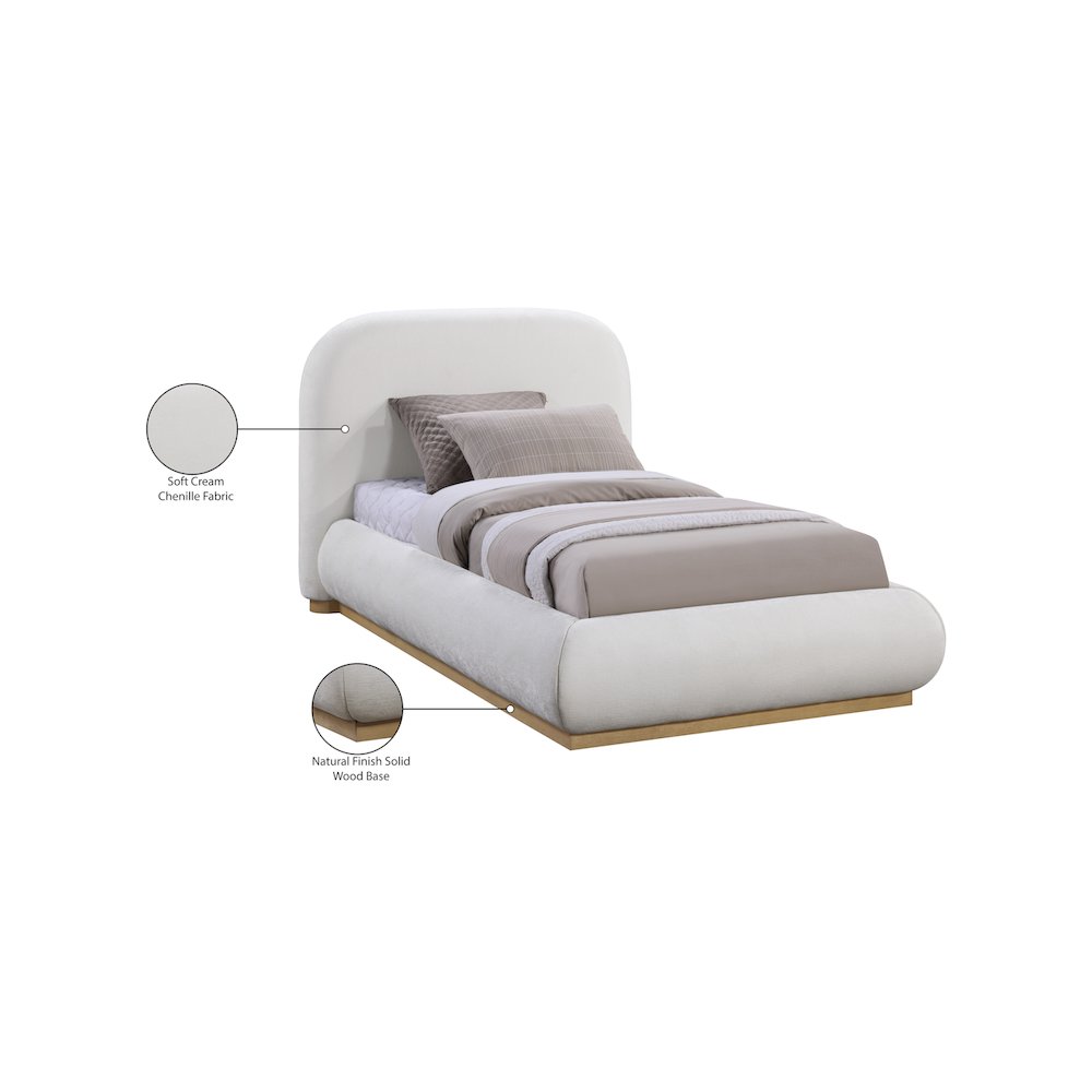 Vaughn Cream Twin Bed