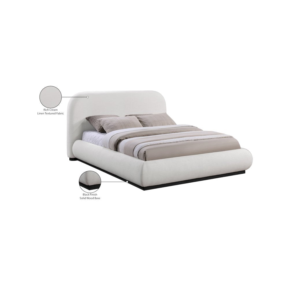 Vaughn Cream King Bed
