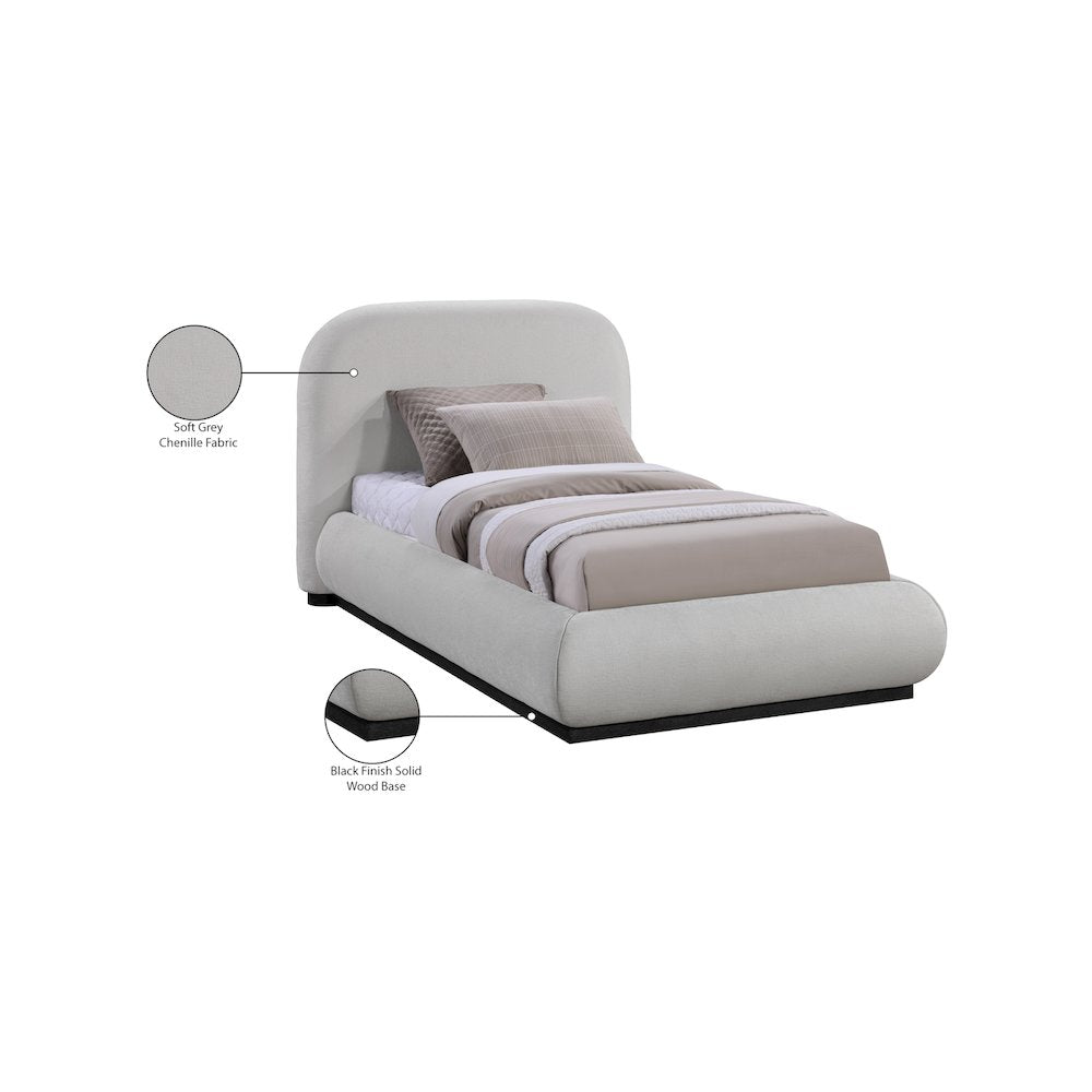 Vaughn Grey Twin Bed