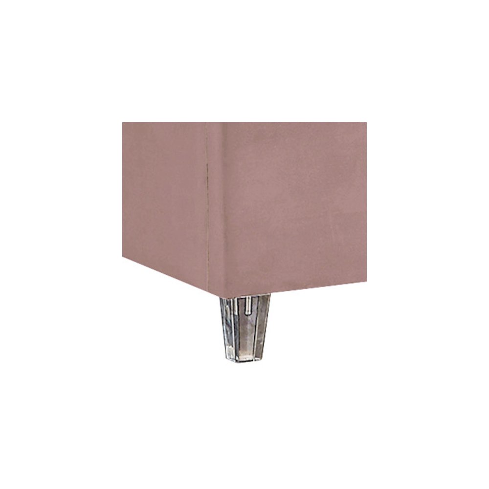 Candace Pink Velvet Full Bed