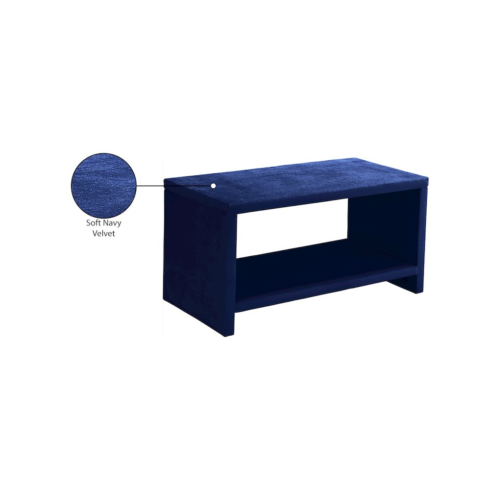 Cleo Navy Velvet Night Stand