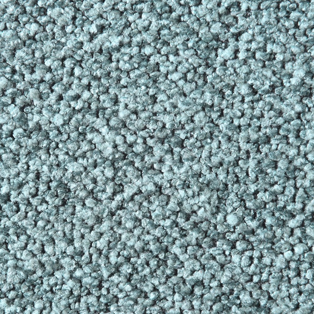Gavin Blue Chenille Fabric Queen Bed
