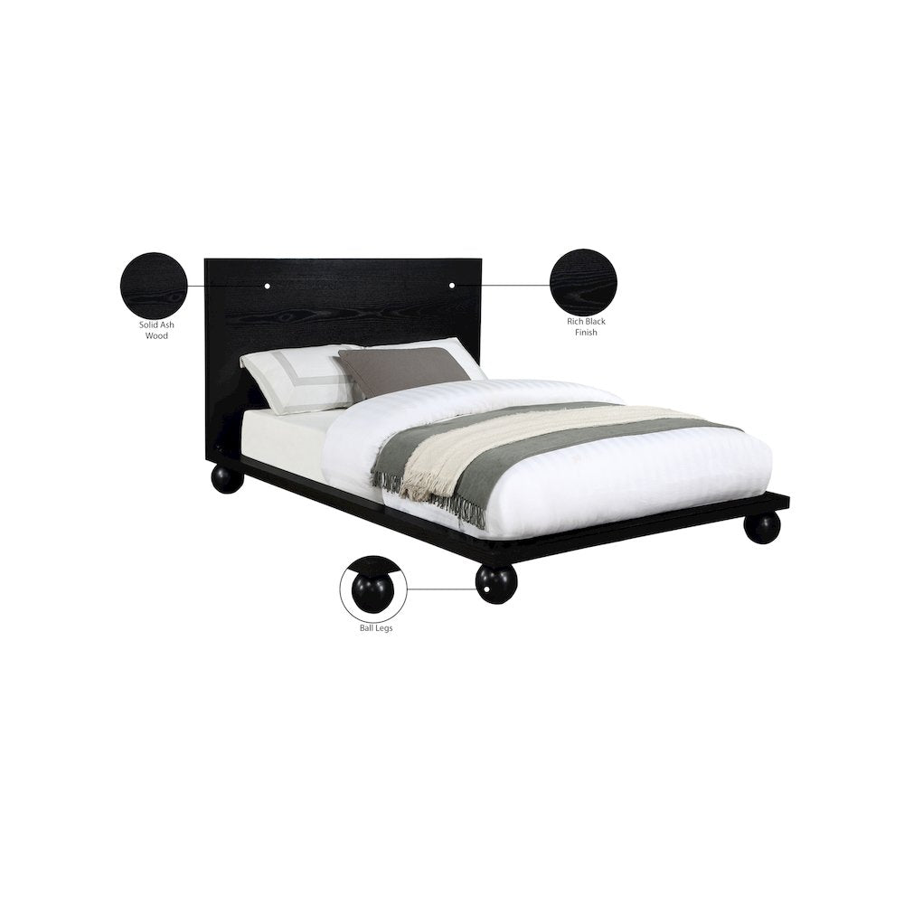 Kent Black Queen Bed