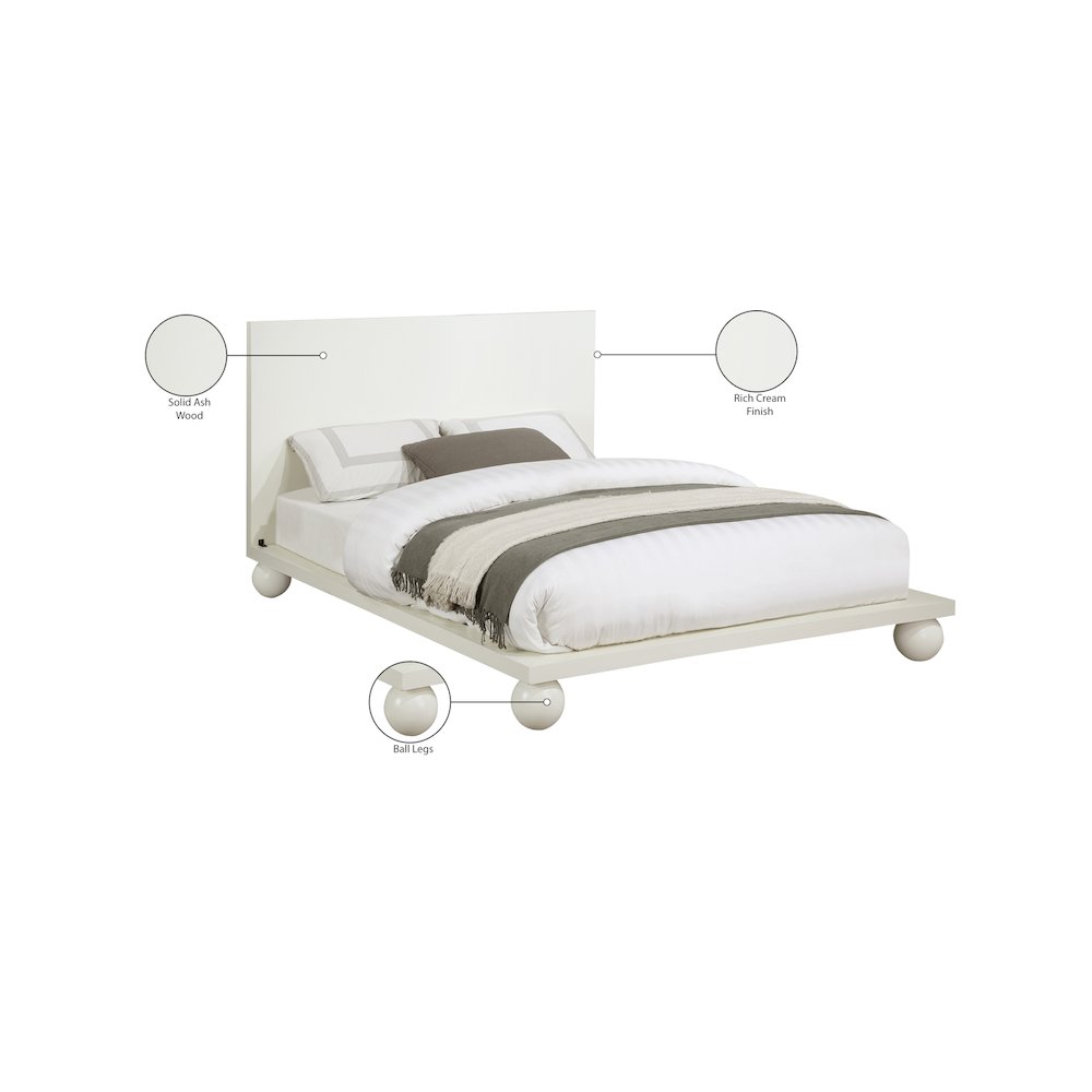 Kent Cream King Bed