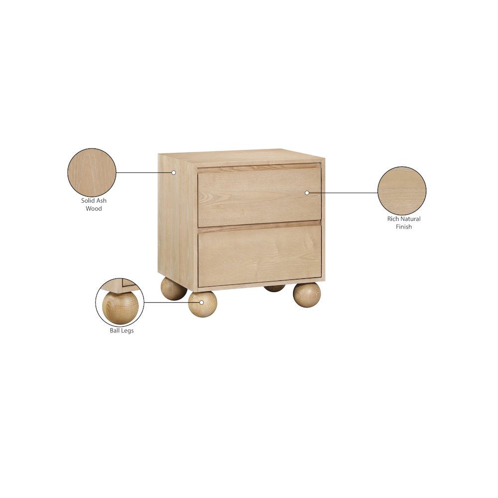 Kent Natural Night Stand