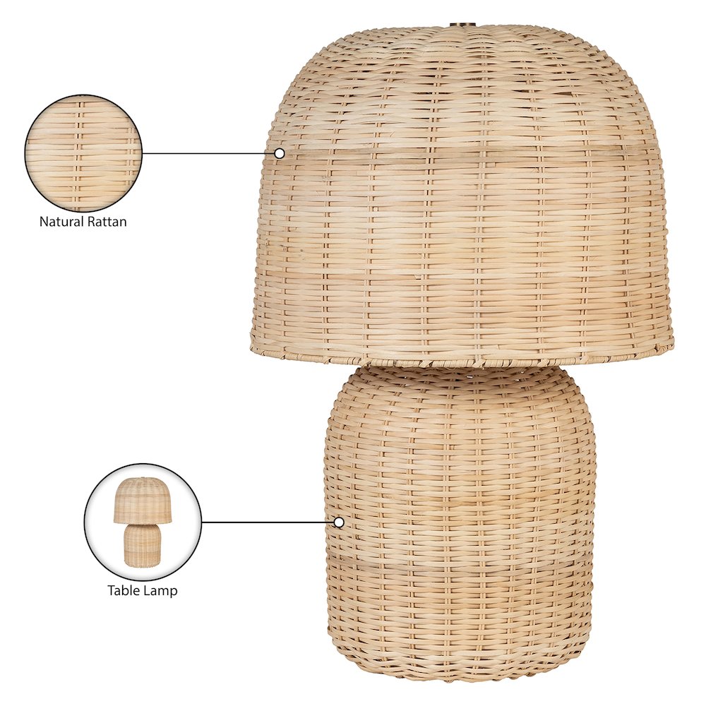 Nomad Natural Rattan Table Lamp