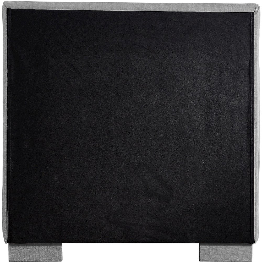 Paxton Grey Chenille Fabric Twin Bed