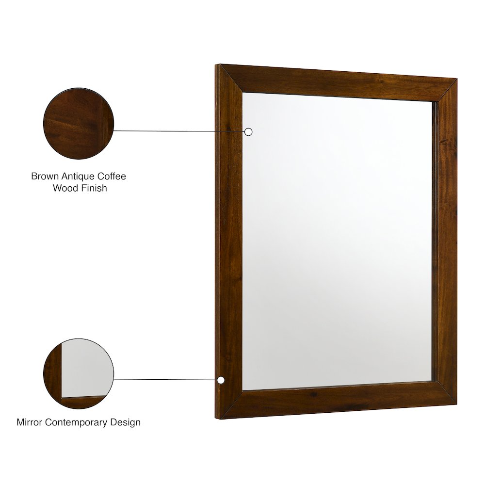 Reed Antique Coffee Mirror
