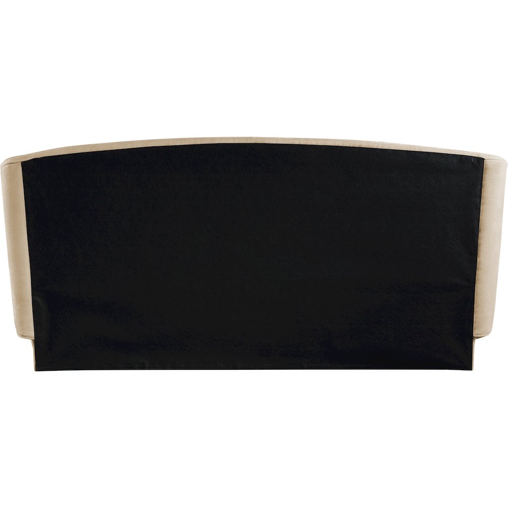 Sandro Beige Chenille Fabric Upholstered Queen Bed
