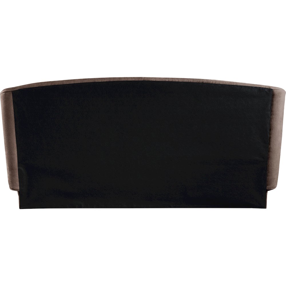Sandro Brown Chenille Fabric Upholstered King Bed
