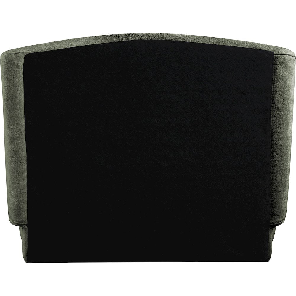 Sandro Green Chenille Fabric Upholstered Twin Bed