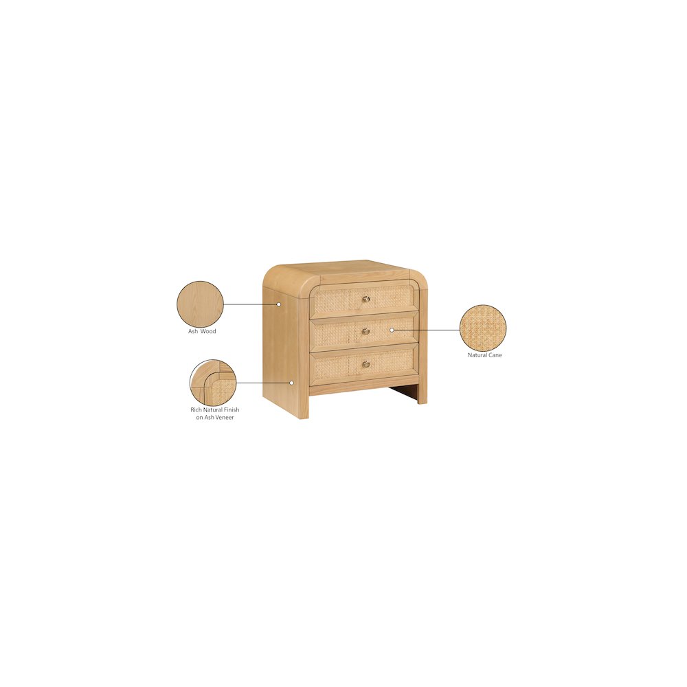 Siena Natural Night Stand
