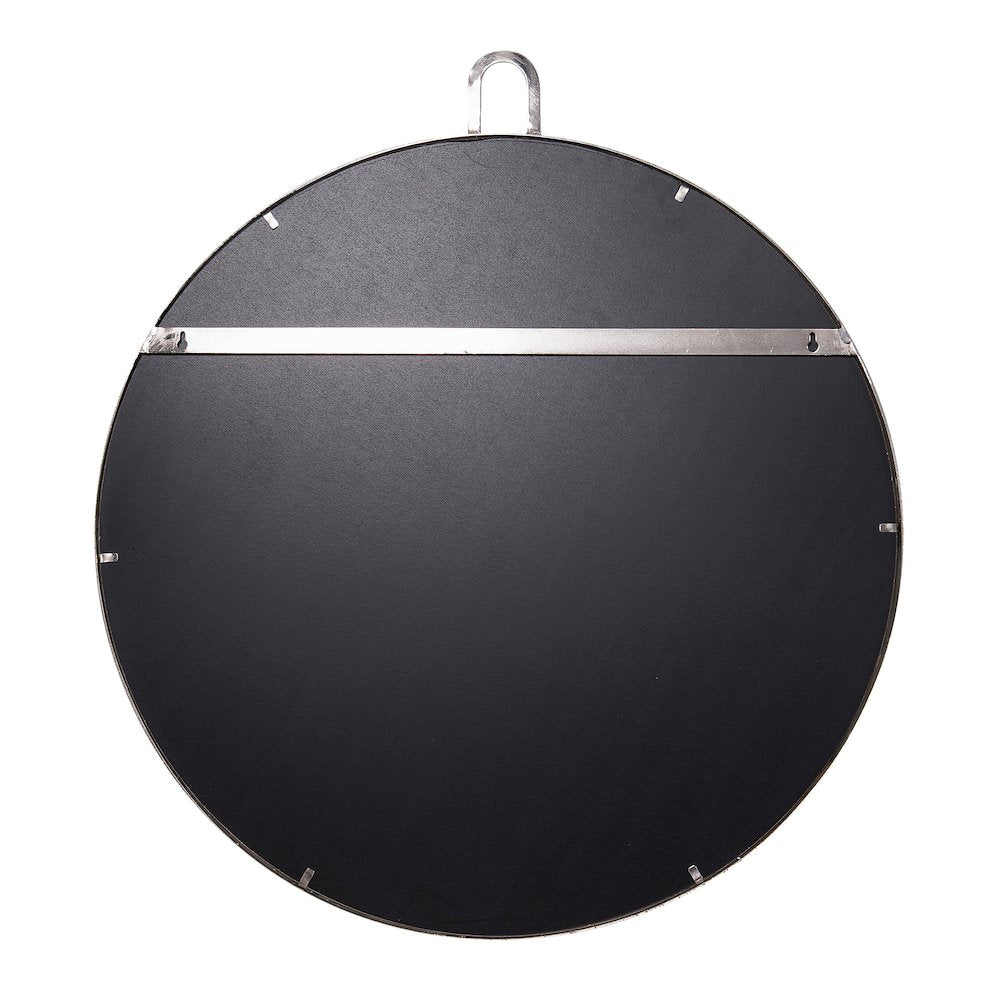 Stopwatch 30-in Round Accent Mirror - Polished Nickel