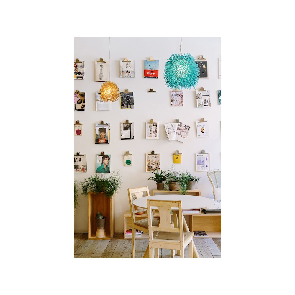 Urchin 1-Lt Uber Mini Pendant - Aqua Velvet