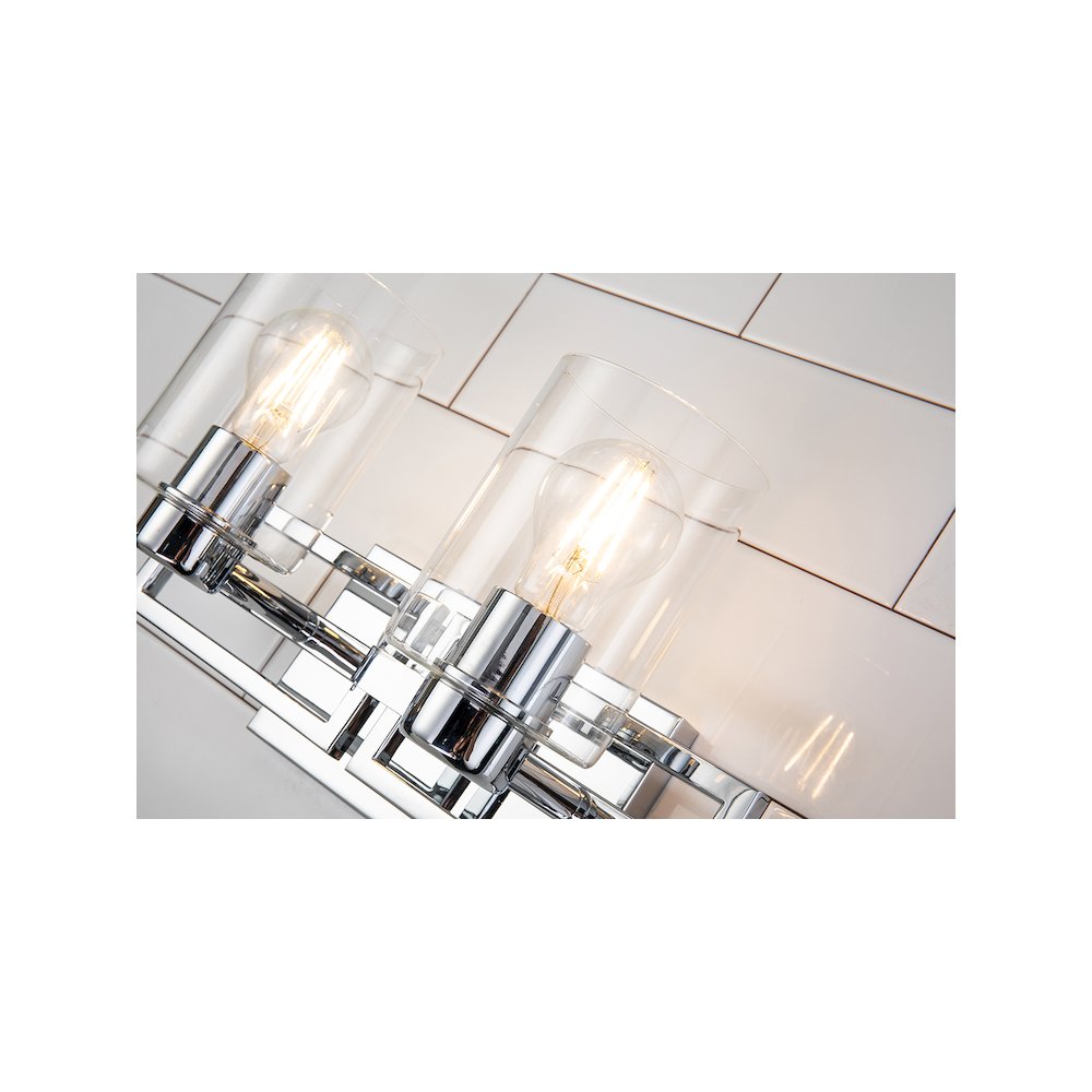 Estes 2 Light Bath Vanity In Polished Chrome